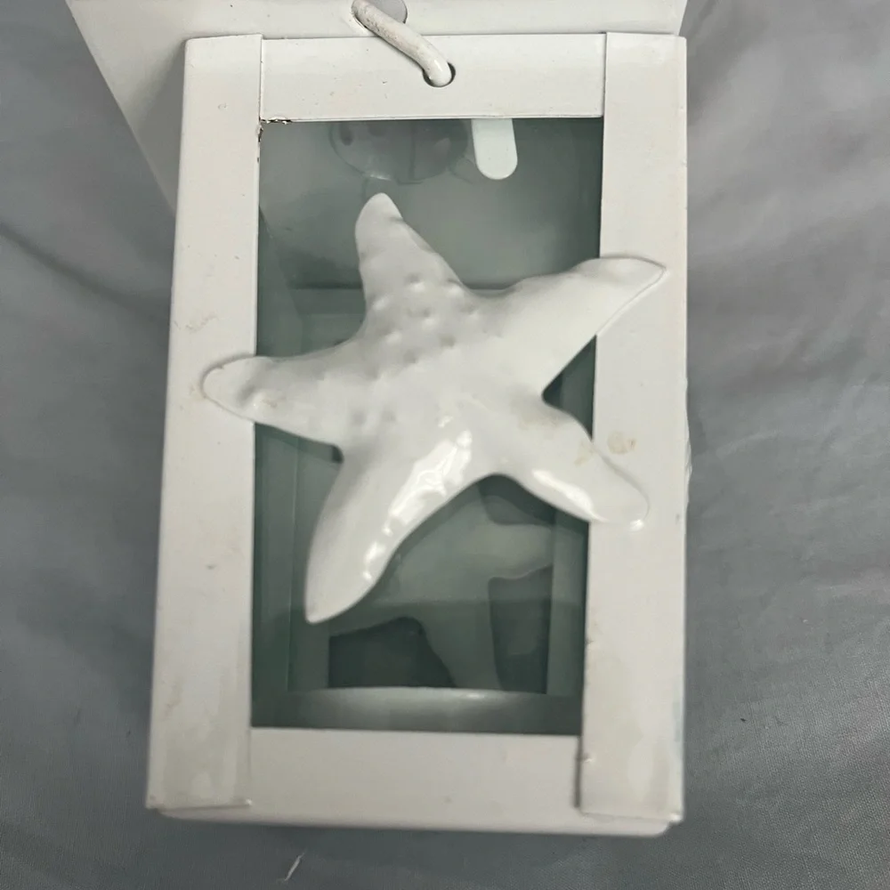 White Starfish Tealight Set